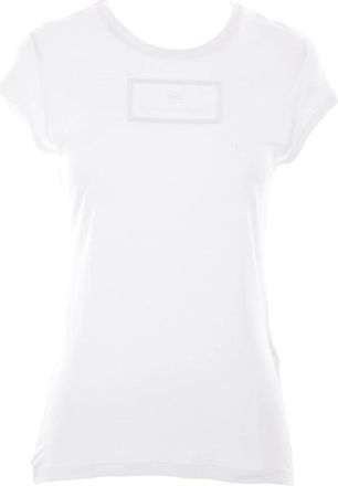 Elisabetta Franchi T-Shirts, female, White, Size: XL Chalk Modal T-shirts and Polos