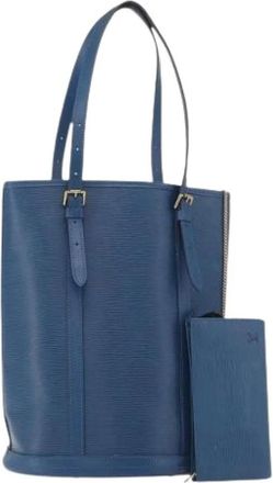 Louis Vuitton Pre-owned Tote Bags, female, Blue, Size: ONE SIZE Pre-owned Vintage Epi Shoulder Bag