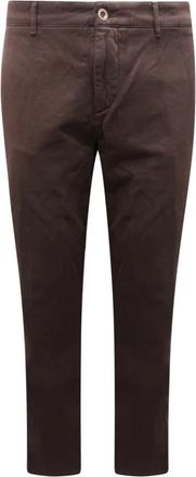 Brooksfield Indigo Verven Ivy Slim Broek - Heren - Chinos - Bruin - 4XL - Broeken