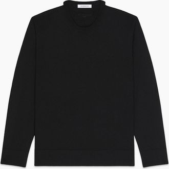 Givenchy Mens Branded Wool Sweater Black - Size: 42