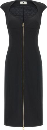 Elisabetta Franchi jurk met hartvormige halslijn