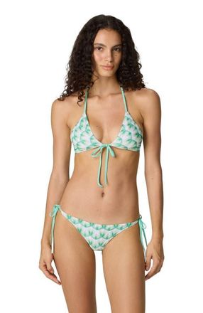 Missoni Triangle Bikini In Viscose With Floral Motif in Green Multi at Nordstrom, Size 42 It