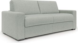 Divani.Store Divani.store - Nixon Sof&aacute; Convertible Con Colch&oacute;n H2o En Tela Impermeable 200 Cm (mat. 140x197) Gris Claro