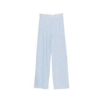 Fabiana Filippi Wide Trousers, female, Blue, Size: XS Fabiana Filippi Trousers