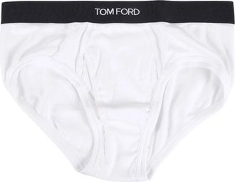 Tom Ford Stretch-katoenen boxslip - Heren - Onderbroek - Wit - XL - Katoen - Ondergoed