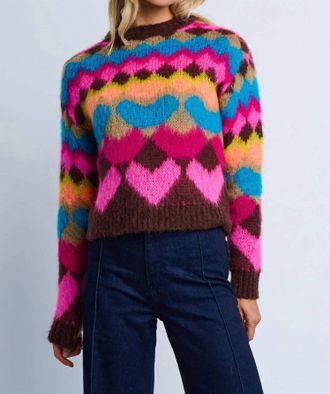 Lisa Todd Bellissima Sweater In Multi Bright