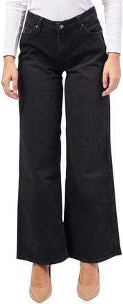 Guess Wide Leg Jeans Vintage Wash - Dames - Loose Fit Jeans - Zwart - W31 - Katoen - Jeans