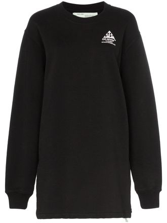 Off-white Abito modello felpa con stampa - Nero