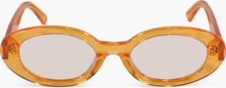 The Celect OVAL Sunglasses in Orange at Nordstrom