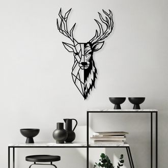 Dmora Cuadro Mosaga, Estructura De Metal, 42x70h Cm Negro