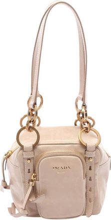 Prada Pre-owned Prada Mini Calfskin Dangle Top Handle Bag Ladies MD34ZFK9CHXDBB7S