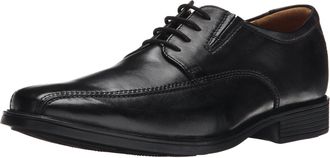 Clarks Mens Tilden Walk Oxford, Black Black Leather, 9.5 UK Wide