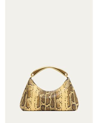 Mansur Gavriel Rhea Metal Handle Hobo Bag