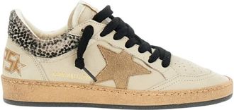 Golden Goose Beige Logo Sneakers