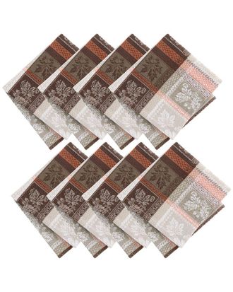 Elrene Set of 8 Windswept Harvest Jacquard Napkins