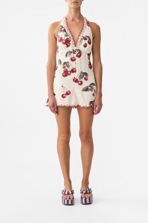 Camilla Button Front Halter Playsuit Notes From The Road at Nordstrom, Size Xx-Small Au
