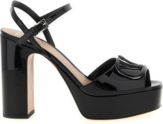 Valentino Garavani Dames, Schoenen, Zwart, Maat: 37 1/2 EU Leer