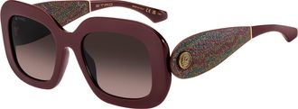 Etro 0141/G/S LHF/HA Womens Sunglasses Burgundy Size 52