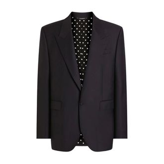 Dolce & Gabbana Heren, Jassen, Blauw, Maat: M Wol