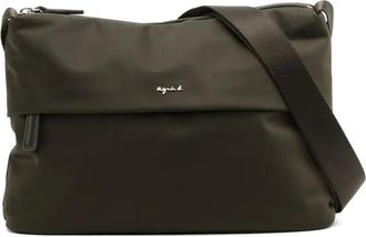 agnès b. round-shape crossbody bag - women - Polyester/Nylon - One Size - Green
