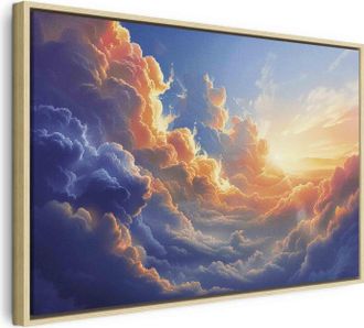 Artgeist Impresi&oacute;n En Lienzo Artgeist Atardecer 60x40 Cm Marco Madera