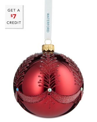 Waterford Holiday Heirlooms Bauble Ornament With $7 Credit