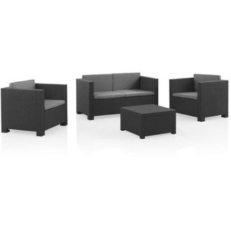 Shaf Shaf - Conjunto De Jardin Set Diva Confort Grafito - Gris