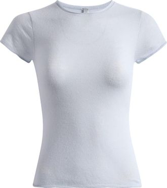 SKIMS Cashmere T-Shirt in Pearl at Nordstrom, Size Xx-Small