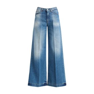 Nine In The Morning Wide Jeans, female, Blue, Size: W31 Nadia Palazzo