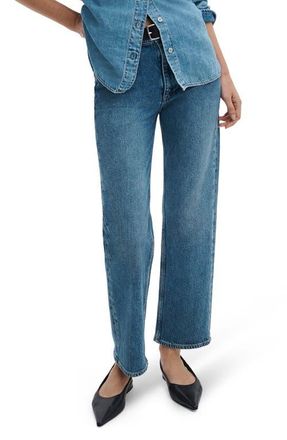 Rag & Bone Harlow Mid Rise Ankle Straight Leg Jeans in Accord at Nordstrom, Size 28