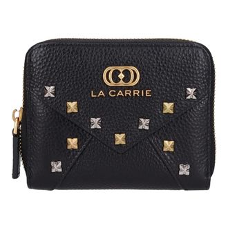 La Carrie Accessoires, Dames, Zwart, ONE Size, Leer, Frivolous Kleine Leren Portemonnee