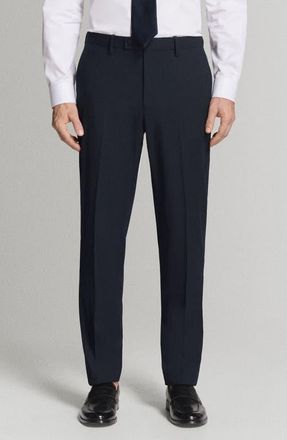 Mango Milan Slim Fit Suit Pants in Navy at Nordstrom, Size 36