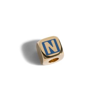 Miu Miu Enameled Metal Dice Charm, Woman, Periwinkle Blue
