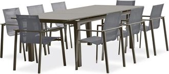 DCB Garden Dcb Garden - Zahara - Conjunto De Comedor De Jard&iacute;n 8 Plazas De Aluminio