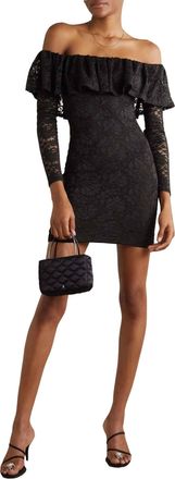 Caroline Constas Alessia Mini Dress In Black