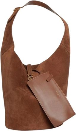 Saint Laurent Dames, Tassen, Bruin, Maat: ONE Size Su&egrave;de