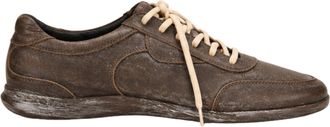 Namacheko Osterly Distressed Brown Leather Sneakers