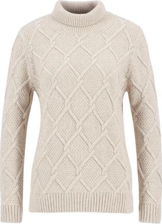 Barbour Burne Roll Neck Gebreide Trui - Dames - Coltruien - Grijs - XS - Katoen - Truien & Vesten