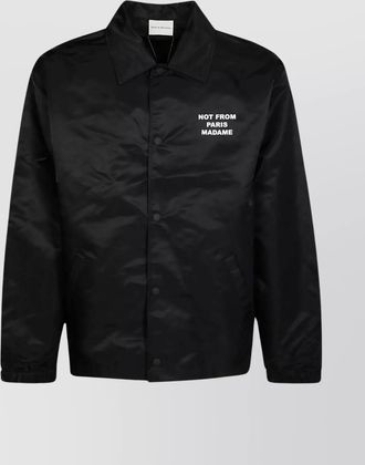 Dr&ocirc;le de Monsieur nylon slogan lightweight jacket
