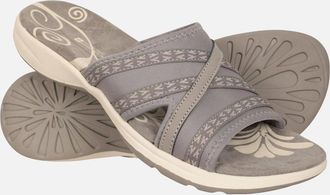 Mountain Warehouse Womens Mountain Warehouse Womens/Ladies Comfort Crest Slip-on Sliders - Grey - Size: 7