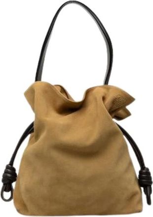 Loewe Pre-owned Flamenco Bucket Bag - Pre-owned - Mujer - Marr&oacute;n - ONE SIZE