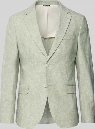 Mc Neal Sakko aus Leinen-Mix mit Pattentaschen in Dunkelgruen, Gr&ouml;&szlig;e 102