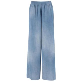 Ermanno Scervino Wide Jeans, female, Blue, Size: XS Trousers