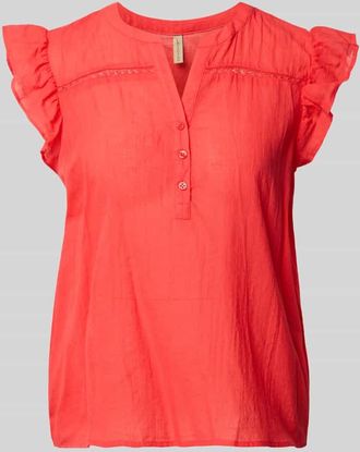 Soyaconcept Blusenshirt mit kurzer Knopfleiste Modell FABIANA in Koralle, Gr&ouml;&szlig;e XXL