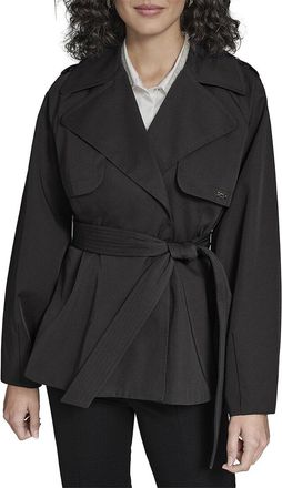 Karl Lagerfeld Karl Lagerfeld Short Flared Trench Coat