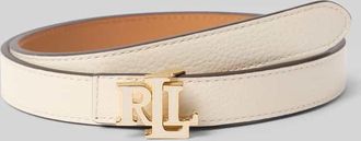 Lauren Ralph Lauren G&uuml;rtel aus echtem Rindsleder Modell REV in Offwhite, Gr&ouml;&szlig;e XL