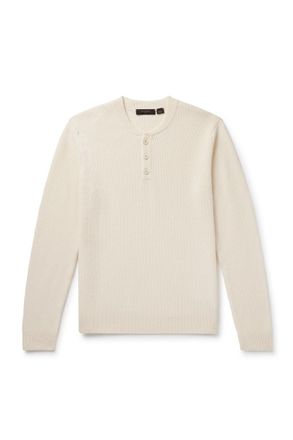 Slowear Zanone Slim-Fit Ribbed Virgin Wool Henley T-Shirt