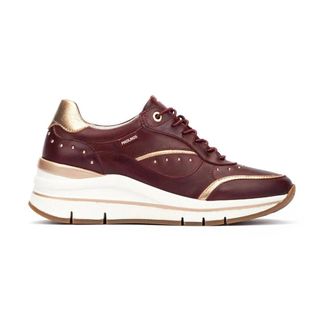 Pikolinos Girona Sneaker - Dames - Sneakers - Rood - 36 EU - Leer - Schoenen