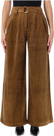 Sessun Rivel Pant - - Trousers - Donna - Marrone - S