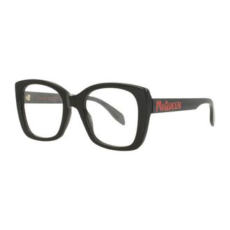 Alexander McQueen AM0351O002 Square Full Rim Eyeglasses - Black